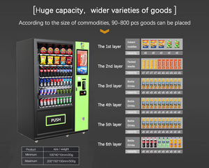 Máquina Expendedora Inteligente Automática 2026 para Alimentos y Bebidas, Pasteles, Pegatinas, Fundas para Teléfono con 60 Ranuras y Pantalla Táctil - Product Image 2