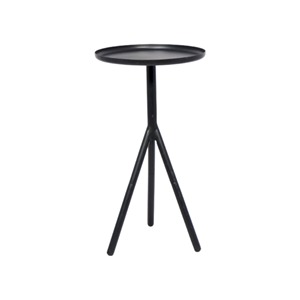 <b>Round</b> Custom Style Coffee <b>Table</b> with Black Metal Storage Iron <b>Tray</b> for Indoor and Outdoor Use for Bar Application - Product Image 4