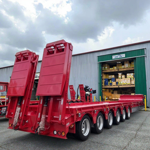 OEM Camion <span class=keywords><strong>Remorque</strong></span> 3 Essieux 4 Essieux 50ton 60ton Heavy Duty Hydraulique Col De Cygne Lowboy Lowbed <span class=keywords><strong>Semi</strong></span> <span class=keywords><strong>Remorque</strong></span> Camion - Product Image 1