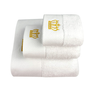 Hotel <b>Towel</b> <b>Set</b> 100% Cotton <b>Bath</b> Hand Square <b>Towels</b> Embroidered Gift <b>Set</b> Skin Friendly - Product Image 5