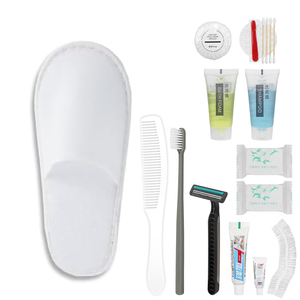 Desechable de lujo etiqueta personalizada desechable baño seco higiene personal Kit Star Hotel Amenities Set - Product Image 1