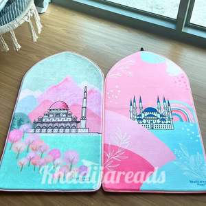 Personalizzato turco di alta qualità in rilievo Sajadah spessa schiuma imbottita tappetino da preghiera musulmano islamico tappeto da preghiera - Product Image 6