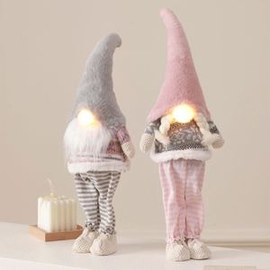 Duendes de Navidad de Algodón Tejido con Luz Cálida para Decoración Festiva de Invierno - Product Image 5