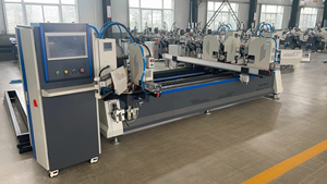 Machine de soudage horizontale CNC double face sans soudure à quatre coins pour portes et fenêtres en plastique coloré de haute qualité - Product Image 6