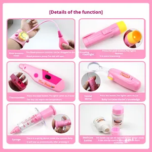 <span class=keywords><strong>Jouet</strong></span> <span class=keywords><strong>de</strong></span> <span class=keywords><strong>docteur</strong></span> SeaMind pour enfants, jeu d'injection, maison <span class=keywords><strong>de</strong></span> jeu, stéthoscope, boîte médicale, outils d'infirmière, populaire, unisexe, en plastique, 5-7 ans - Product Image 3