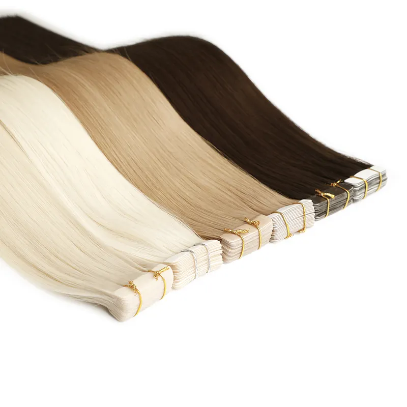 Groothandel Hot Selling Remy Haar Cuticula Intace Tape In Hair Extensions Voor En Na