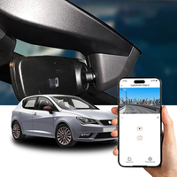 Caméra embarquée 4G HOLROADX 2K avant/arrière pour Seat Ibiza 2016-2025, contrôle par application, Plug & Play, vision nocturne, avec GPS et carte SIM