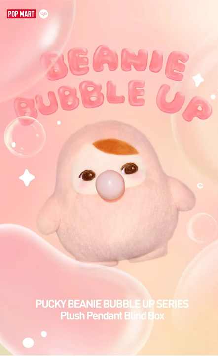 Original Popmart Pucky Beanie Bubble Up Series Mystery Box