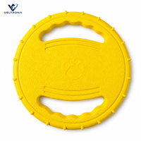 Disque de jeu durable pour chien avec rebord texturé et poignées – Idéal pour l'entraînement et les exercices en extérieur
