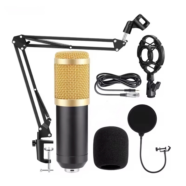 BM800 V8 Profession Sound Card Set Microphone Studio Condenser Microphone for Recording Live Streaming