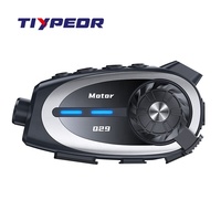 Casque de moto TIYPEOR Q29 avec caméra, interphone, réduction de bruit ENC, partage de musique