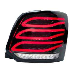 สำหรับรถยนต์ Volkswagen Polo ปี 2011-<span class=keywords><strong>2018</strong></span> ชุดไฟท้าย LED อัตโนมัติ 100W 6000K อุปกรณ์ตกแต่งรถยนต์ ไฟท้ายสไตล์ Benz GLK อัพเกรด - Product Image 1