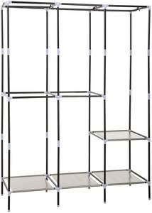 Armoire à vêtements de placard de chambre à coucher bon marché <span class=keywords><strong>Chiffonnier</strong></span> de garde-robe <span class=keywords><strong>en</strong></span> tissu avec 5 tringles de suspension - Product Image 4