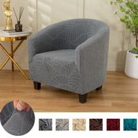 Housse de canapé simple moderne en jacquard extensible et lavable - Imperméable et antidérapante pour salon, bar, comptoir, banquet
