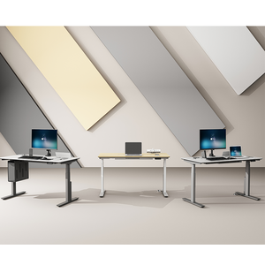 Bureau de travail à domicile moderne, réglable en hauteur, table élévatrice réglable, bureau assis-debout - Product Image 3
