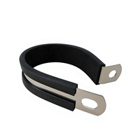 Collier de serrage en caoutchouc de type R, en acier inoxydable, pour câbles de 12 mm, avec coussinets, pour tuyaux et fils, tailles assorties 6-50 mm