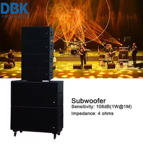 Caisson de basses d'extérieur double Line Array 18 pouces + haut-parleurs professionnels Haut-parleur Line Array double <span class=keywords><strong>10</strong></span> pouces Passif actif alimenté - Product Image 4