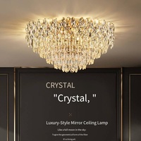 Luxe Moderne Plafond Cristal Classique Villa Banquet Hall Style pour Salon Hôtel Hall Toute La Maison Décor À La Maison Lumière Moyenne