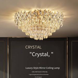 Lusso moderno soffitto di cristallo classico Villa <span class=keywords><strong>sala</strong></span> banchetto stile per soggiorno Lobby Hotel intera casa decorazione luce media - Product Image 4