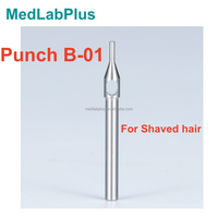 Poinçon dentelé FUE Punch B-03 pour greffe de cheveux, pour cheveux rasés et longs, tailles 0,6-1,1 mm, 10000 tr/min
