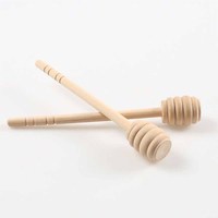Bâton en nid d'abeille en bois mélange de miel agitateur bâtonnets de louche cuillère en bois pot de miel pour la fête à la maison mariage
