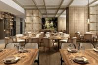 Ensemble de meubles pour hôtel et restaurant - Ensemble de table et de canapé d'extérieur en teck résistant aux intempéries