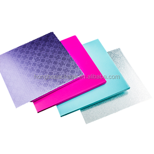 Tabla de tartas de tamaño rectangular resistente a la grasa, cartón blanco corrugado para decoración de tartas de boda - Product Image 3