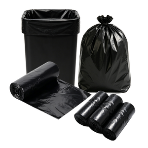 Factory Customized Biodegradable Trash Bags40 55 60 95 Gallon Large Size Black Trash Bags <strong>Plastic</strong> Bags ForHotel Home <strong>Kitchen</strong> Use - Product Image 1