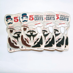 Set di barba e baffi finti neri per feste di Halloween - Product Image 4