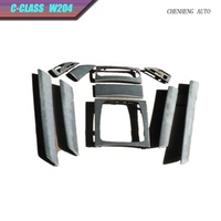 Intérieur de voiture pour classe C W204 C63 2011 ~ 2013y Car Inter Full set Carbon Fiber Modified Parts Decorative Frame Car Accessories
