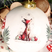 JAI IMAN 72 autocollants de Noël rouges et blancs en PET avec animaux et sapin de Noël, lot d'autocollants autocollants