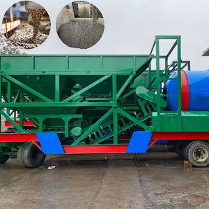 Mezcladora de Doble Eje Totalmente Automática de Alta Eficiencia Controlada por PLC, Línea de Producción de Concreto Móvil Portátil, Mantenimiento Conveniente - Product Image 4
