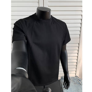 T-shirt décontracté à manches courtes pour homme en coton de style américain, col rond, coupe ample, respirant, écologique, <span class=keywords><strong>tenue</strong></span> de type 'tough <span class=keywords><strong>guy</strong></span>' pour l'été - Product Image 3