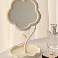 Miroir de Maquillage de Bureau en Forme de Fleur, Créatif, Tendance, pour Chambre ou Dortoir, Design Esthétique Élégant