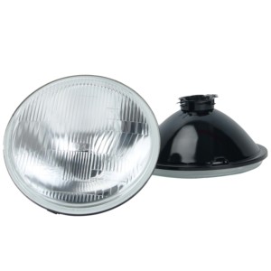 Boîtier de phare rond de 7 pouces, 12V, nouveau, ajustement universel, faisceau haut/bas pour phare antibrouillard H4 <span class=keywords><strong>LED</strong></span> ou halogène - Product Image 4