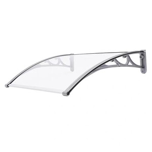 Auvent de porte et fenêtre <span class=keywords><strong>moderne</strong></span> sur mesure 60*60cm en alliage d'aluminium avec support en tôle solide pour la <span class=keywords><strong>maison</strong></span> - Product Image 5