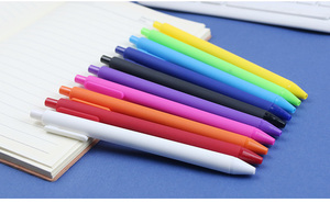 Wholesale Novelty Metal Body <b>Colored</b> Advertising Gift Custom Logo <b>Multi</b> Ballpoint <b>Pens</b> 1.0mm Writing Width Rubber Coated Plastic - Product Image 3