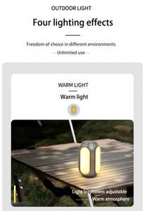 Altamente recomendado Camping al aire libre Luz 8000mAh Luces de varios niveles con linternas Salida de potencia Lámpara LED plegable de varios grupos - Product Image 6