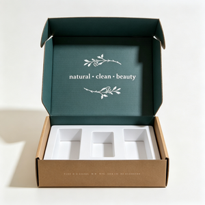 Boîte d'emballage rigide en carton ondulé E Flute 400 g/m² pour produits de soin et shampoings, avec logo personnalisé, en matériaux recyclés, prix usine, vente en gros - Product Image 1