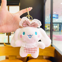 Porte-clés en peluche miniature personnalisé d'usine avec fonction anti-stress, pendentif mascotte en peluche doux unisexe