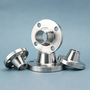 หน้าแปลนเหล็กกล้าคาร์บอนแบบเชื่อมคอเหล็ก (Weld Neck Flange) ขนาด <span class=keywords><strong>1</strong></span>/2"-72"  น้ำหนัก 150 ปอนด์-2500 ปอนด์ ตามมาตรฐาน ANSI ผลิตตามสั่งจากโรงงาน - Product Image 1