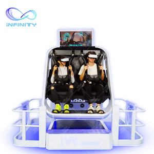 Nouveau simulateur de vol en réalité virtuelle 9D <span class=keywords><strong>Vr360</strong></span>, Double sièges, montagnes russes, Machine à mouvement rotatif, équipement de parc d'attractions - Product Image 3