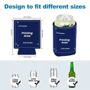 Enfriador de Cerveza Aislado de 12oz/16oz, de Espuma de Neopreno, Personalizado con Logotipo, Promocional - Product Image 3