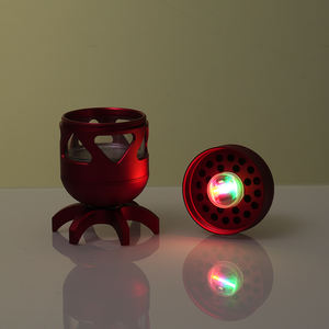 2025 venta al por mayor <span class=keywords><strong>de</strong></span> alta calidad eléctrica LED aluminio cohete hierba Metal humo molinillo <span class=keywords><strong>de</strong></span> mano logotipo personalizado caja <span class=keywords><strong>de</strong></span> regalo <span class=keywords><strong>de</strong></span> colores mezclados - Product Image 6