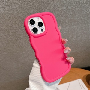 Coque de téléphone antichoc Wave pour iPhone 15/14 Pro Max, nouvelle couleur unie simple - Product Image 5