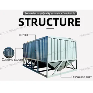 Linha de produção de concreto para planta de mistura de cimento, tanque de armazenamento de pó, silo de armazenamento de concreto