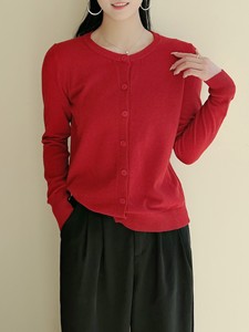 Cardigan tricoté vintage de style coréen pour femmes <span class=keywords><strong>pull</strong></span> simple boutonnage 2024 printemps haut superposé style vieil argent tricoté - Product Image 4