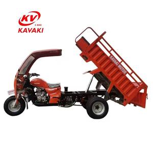 New Motorcycle Multi Purpose Open Body 3 Wheel Dump Vehicle <b>Gasoline</b> Tricycle on Sale - Product Image 2