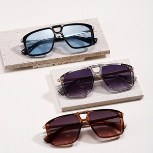 Occhiali da sole da uomo classici 2026 di alta qualità, firmati, alla moda, stile pilota, con doppia montatura, oversize, di lusso, retrò, per la guida - Product Image 2