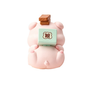 Yu Mo Craft - Caja Sorpresa con Figura de Cerdito de la Suerte, PVC, Paquete de 6, Muñeco de Animal de Dibujos Animados, Adorno, Regalo para Niñas, Decoración de Cumpleaños - Product Image 5